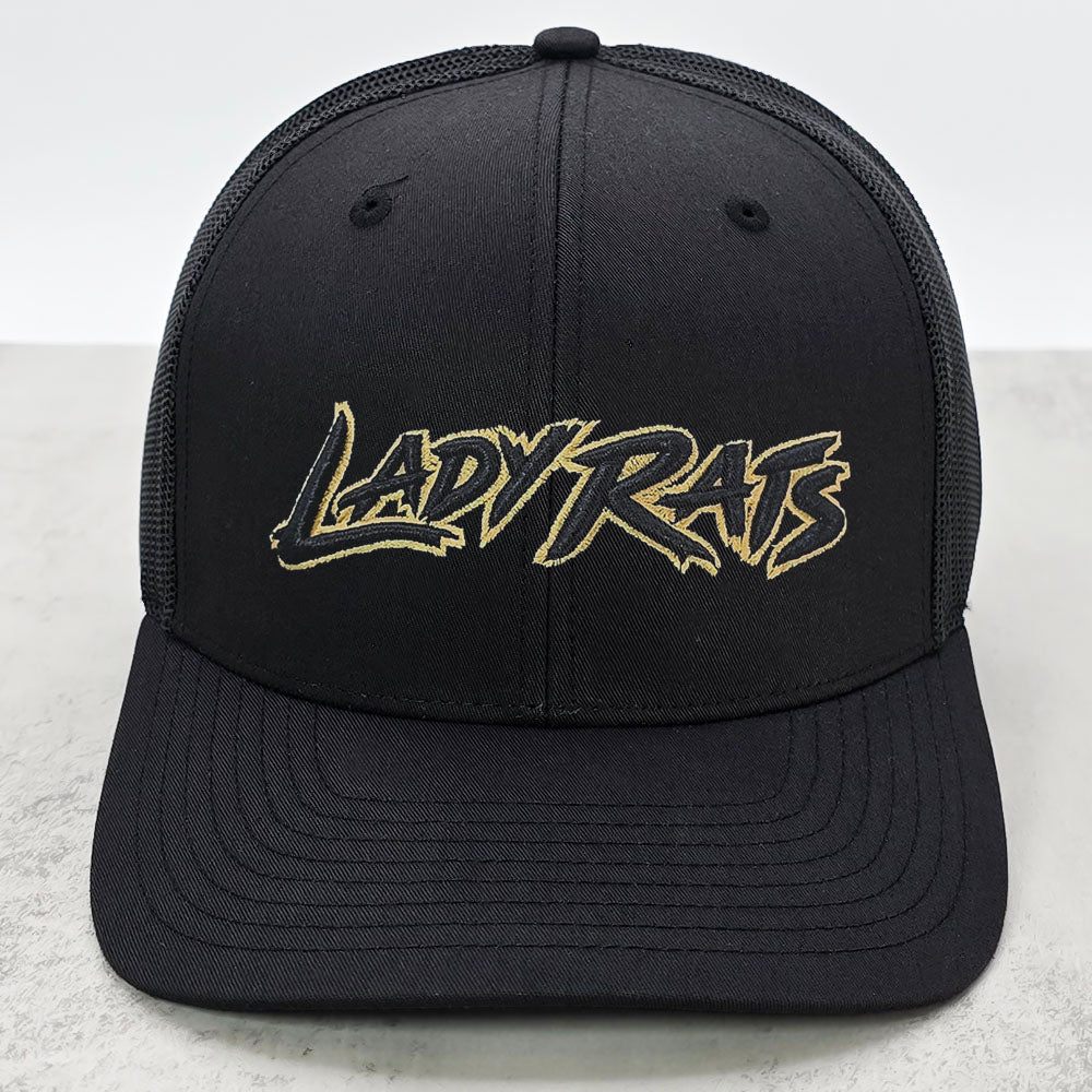 112 Richardson Trucker Cap - Custom Lady Rats Logo - Sizes: Youth~Small~OSFA~XL