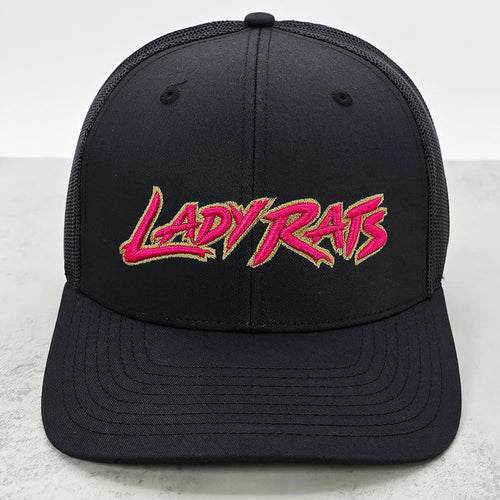 112 Richardson Trucker Cap - Custom Lady Rats Logo - Sizes: Youth~Small~OSFA~XL
